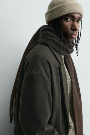 BRUSHED FRINGED SCARF - Image 2