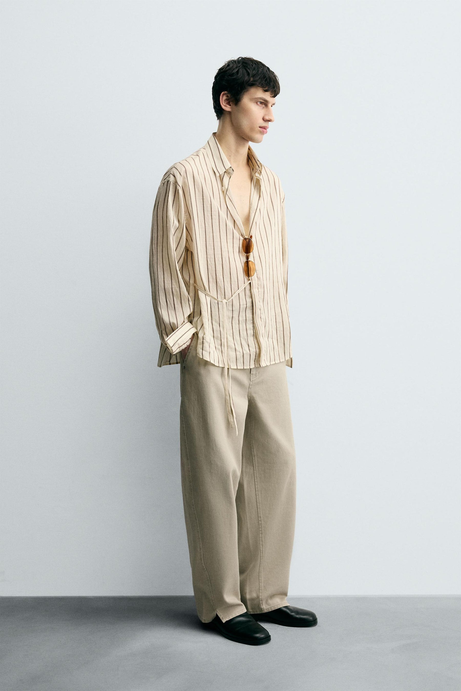 STRIPED SHIRT WITH BOW - Image 4