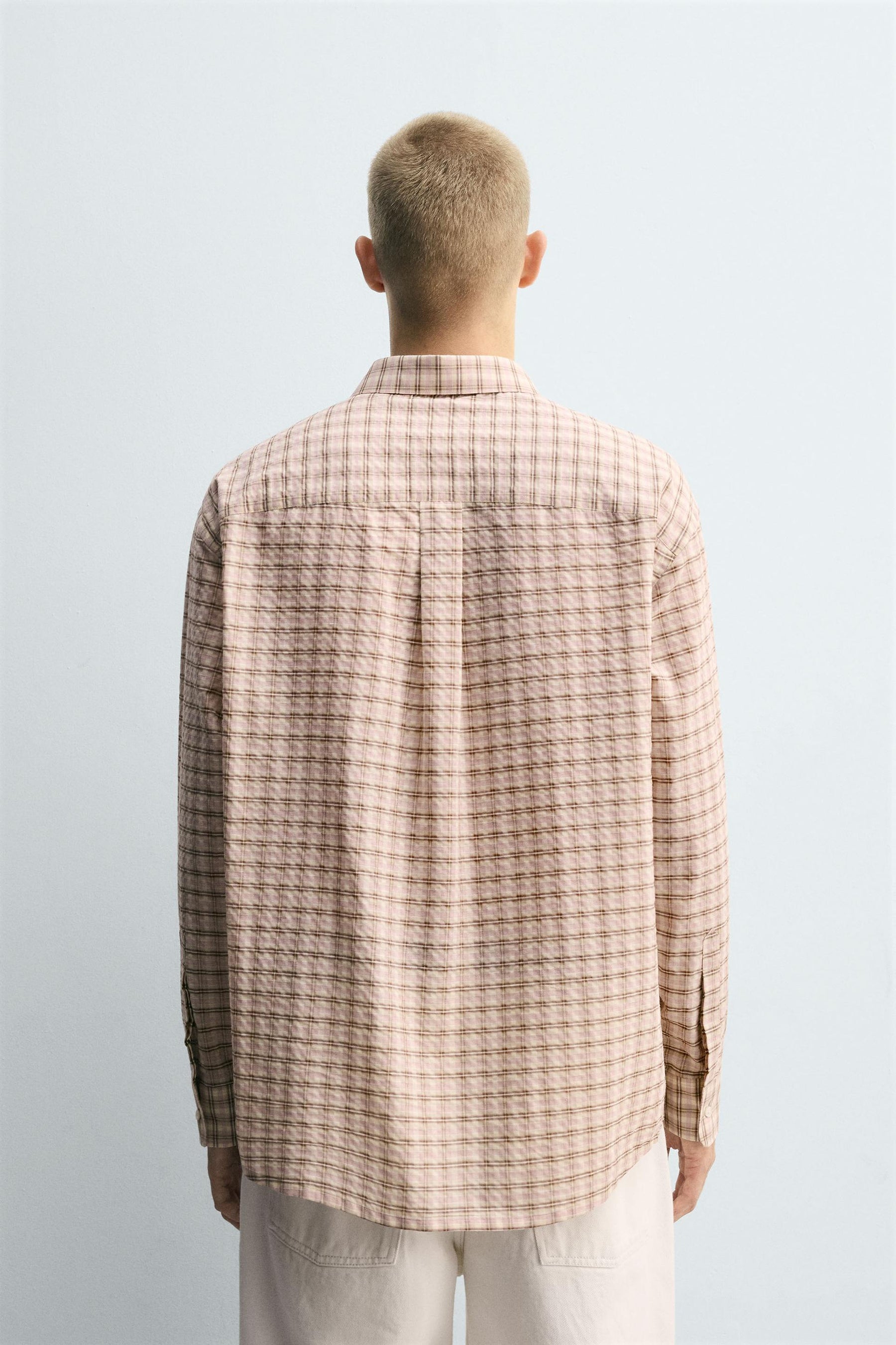 TEXTURED CHECK SHIRT - Image 3