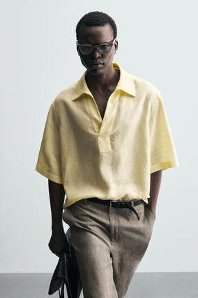 100% LINEN POLO SHIRT - Image 8