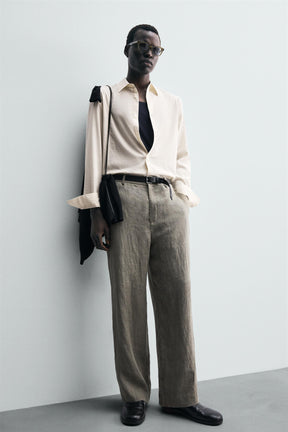 STRIPED COTTON-VISCOSE SHIRT - Image 6