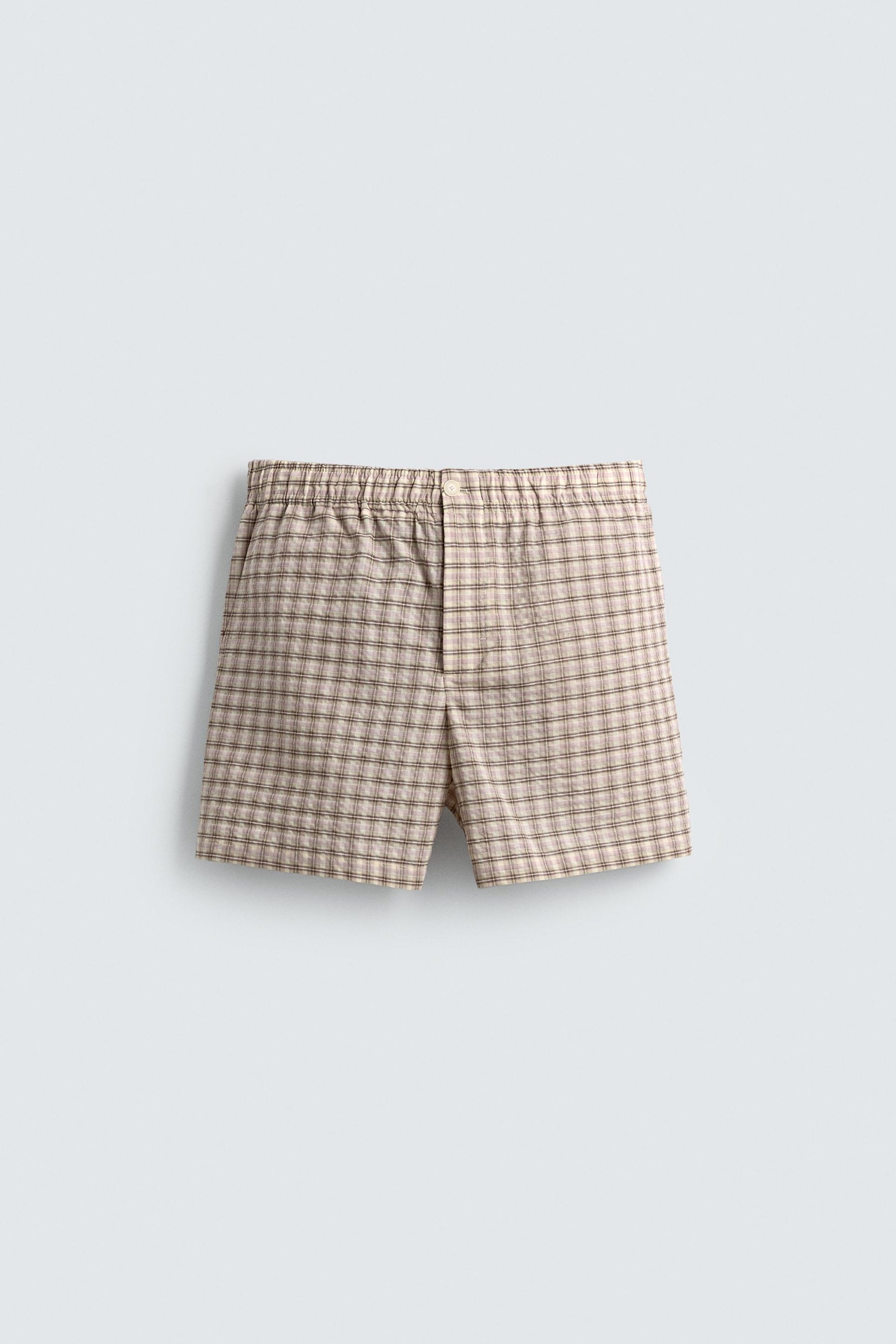 TEXTURED CHECK BERMUDA SHORTS - Image 7