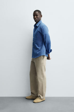 WASHED STRIPED SHIRT - Image 4