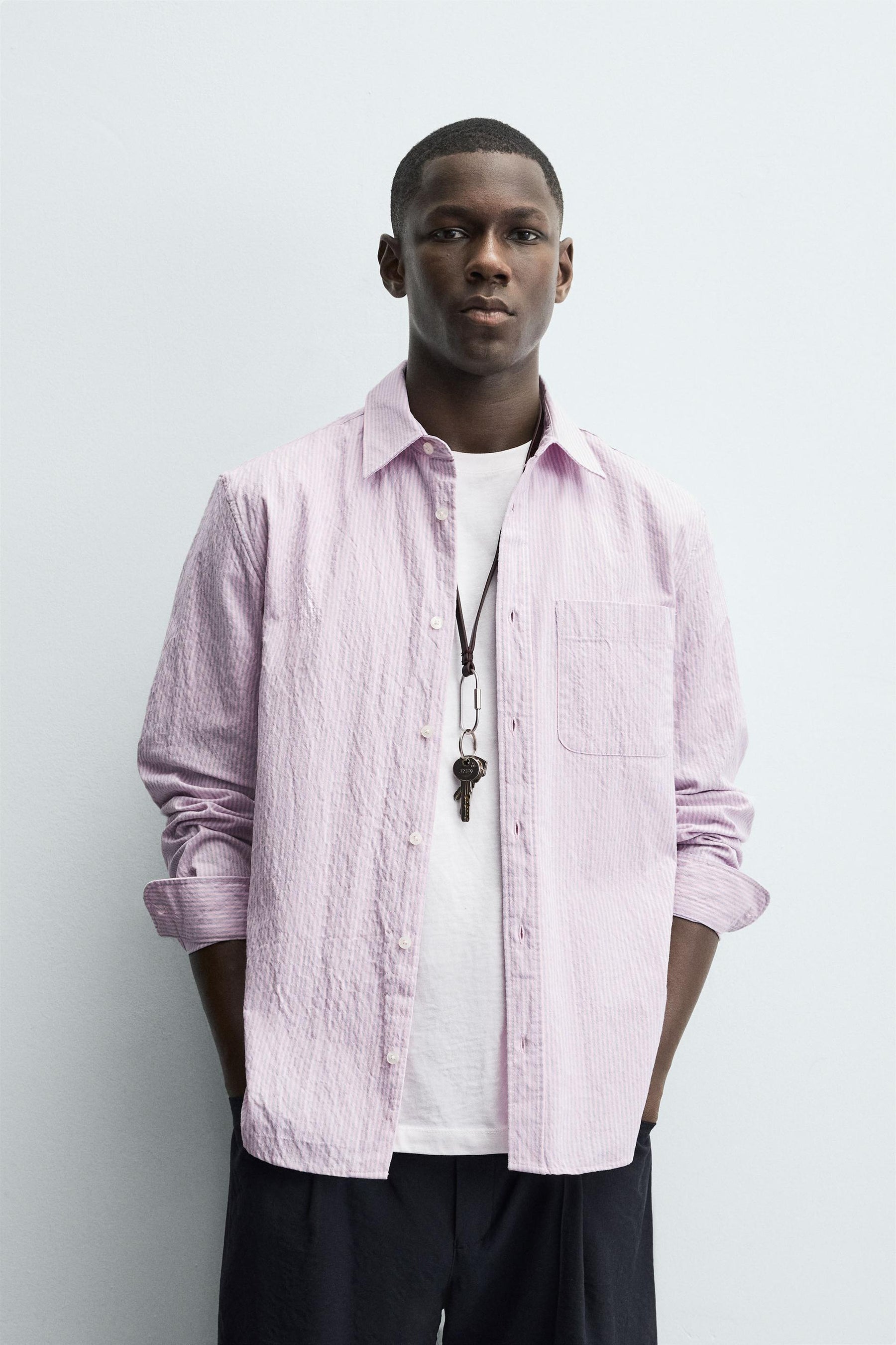 WASHED STRIPED SHIRT - Image 2