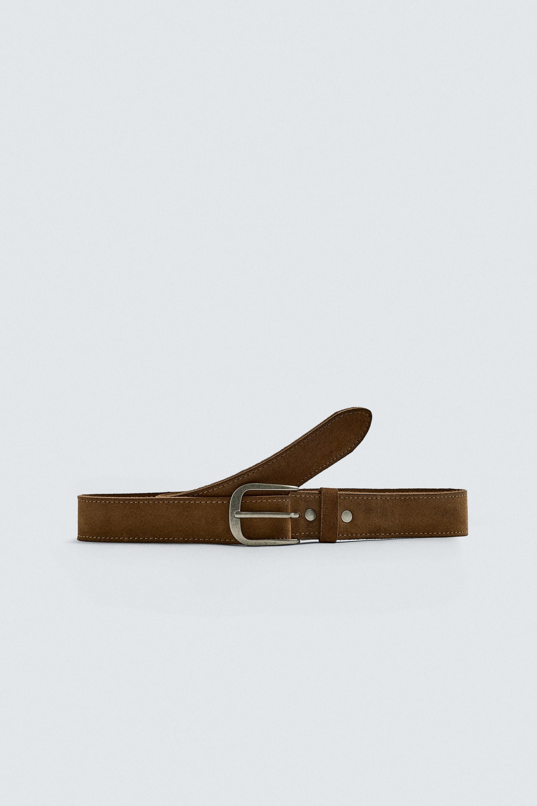 SPLIT SUEDE LEATHER BELT - Image 3