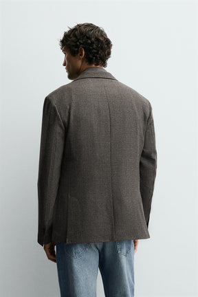 WOOL TEXTURED BLAZER - Image 3