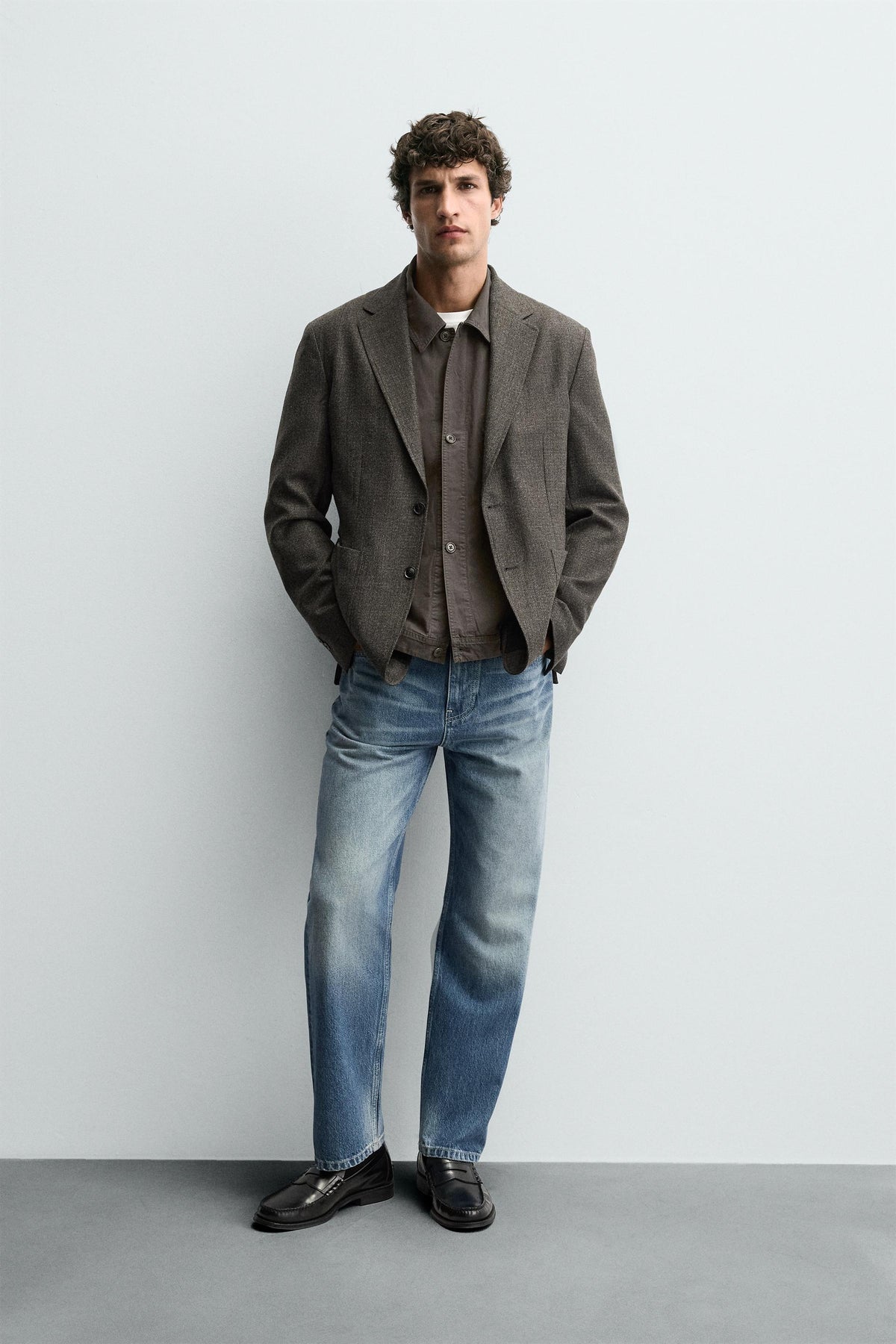 WOOL TEXTURED BLAZER - Image 1