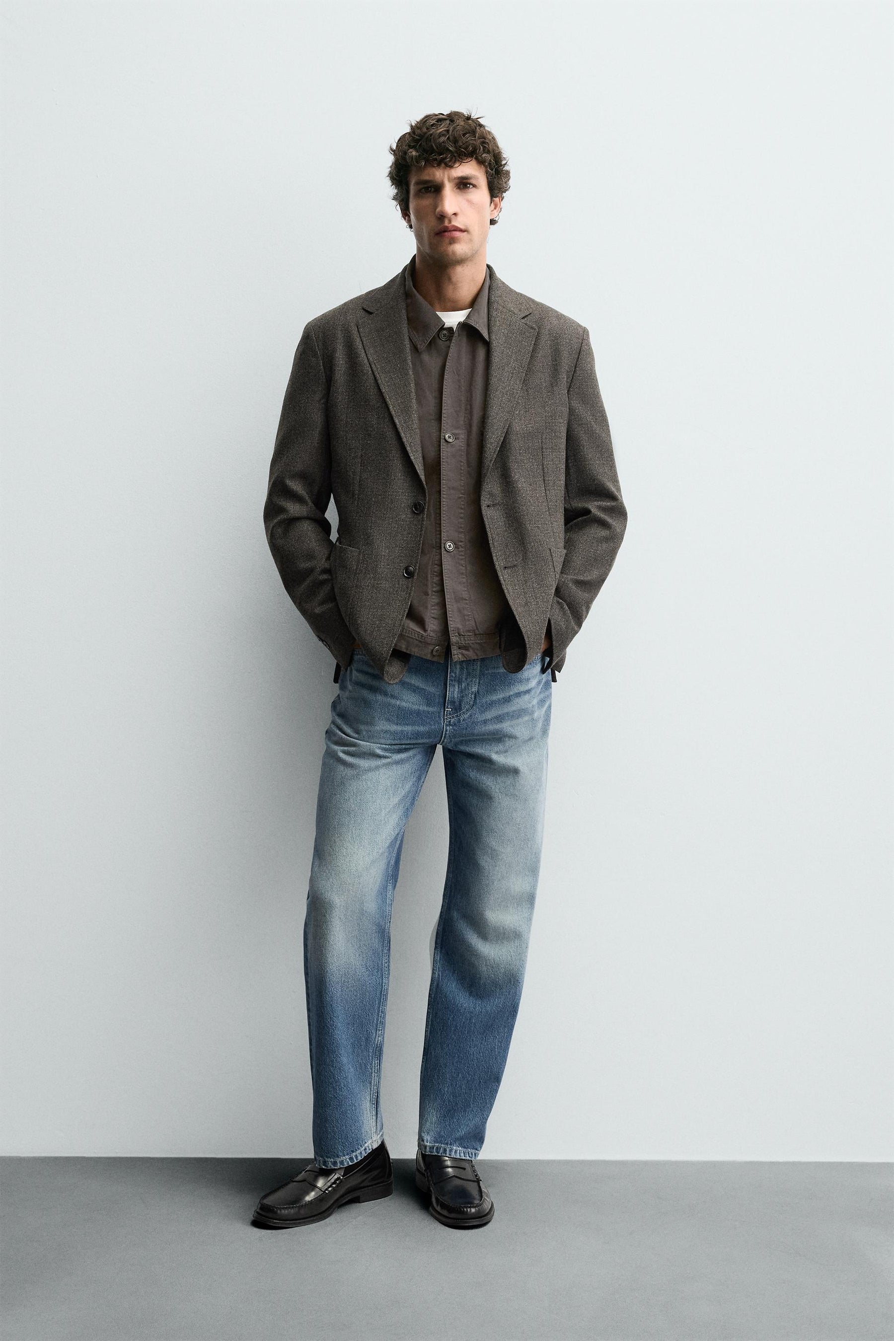 WOOL TEXTURED BLAZER - Image 1