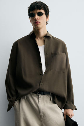 RELAXED FIT FLOWING SHIRT - Image 5