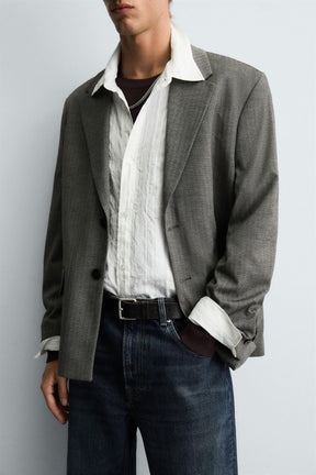 HERRINGBONE SUIT BLAZER - Image 5