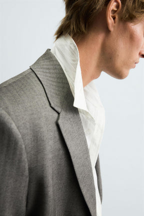 HERRINGBONE SUIT BLAZER - Image 6