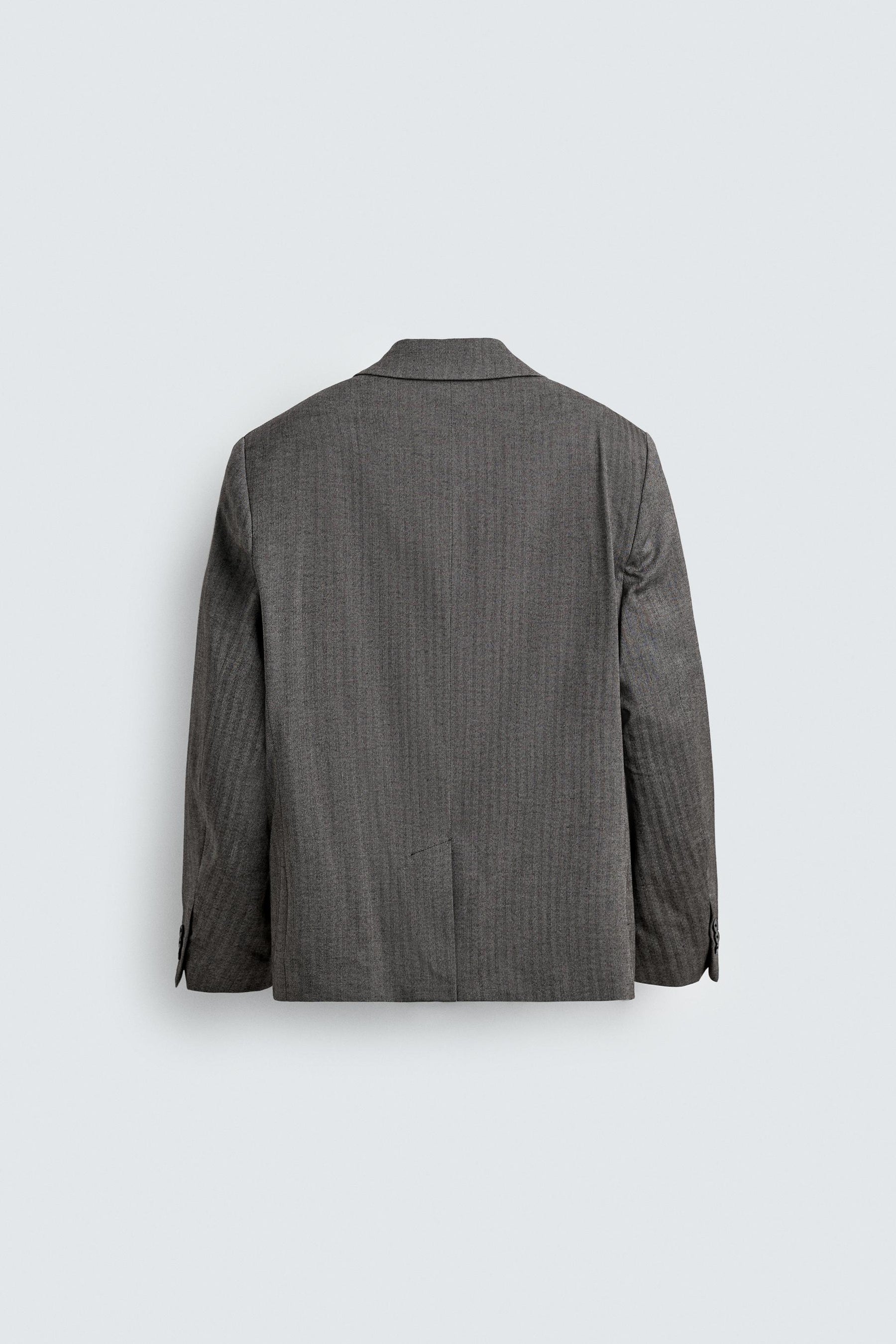 HERRINGBONE SUIT BLAZER - Image 7