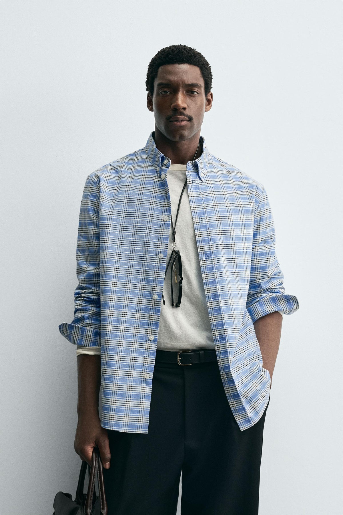 CHECK BUTTON-DOWN COLLAR SHIRT - Image 2