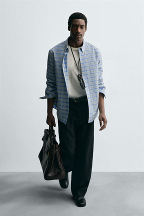 CHECK BUTTON-DOWN COLLAR SHIRT - Image 7