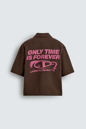 CONTRAST GRAPHIC PRINT SHIRT - Image 7