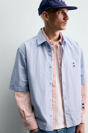 STRIPED SHIRT WITH PATCHES CHAMPION ® X - Image 5