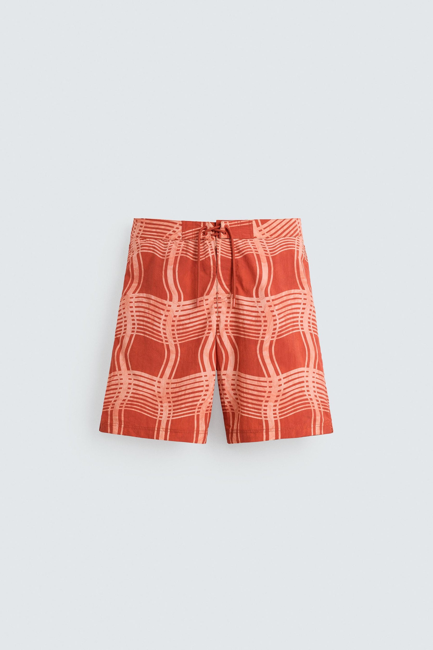 Printed Long Swimming Trunks - Image 5
