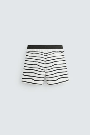Printed Mid-Length Swimming Trunks - Image 7