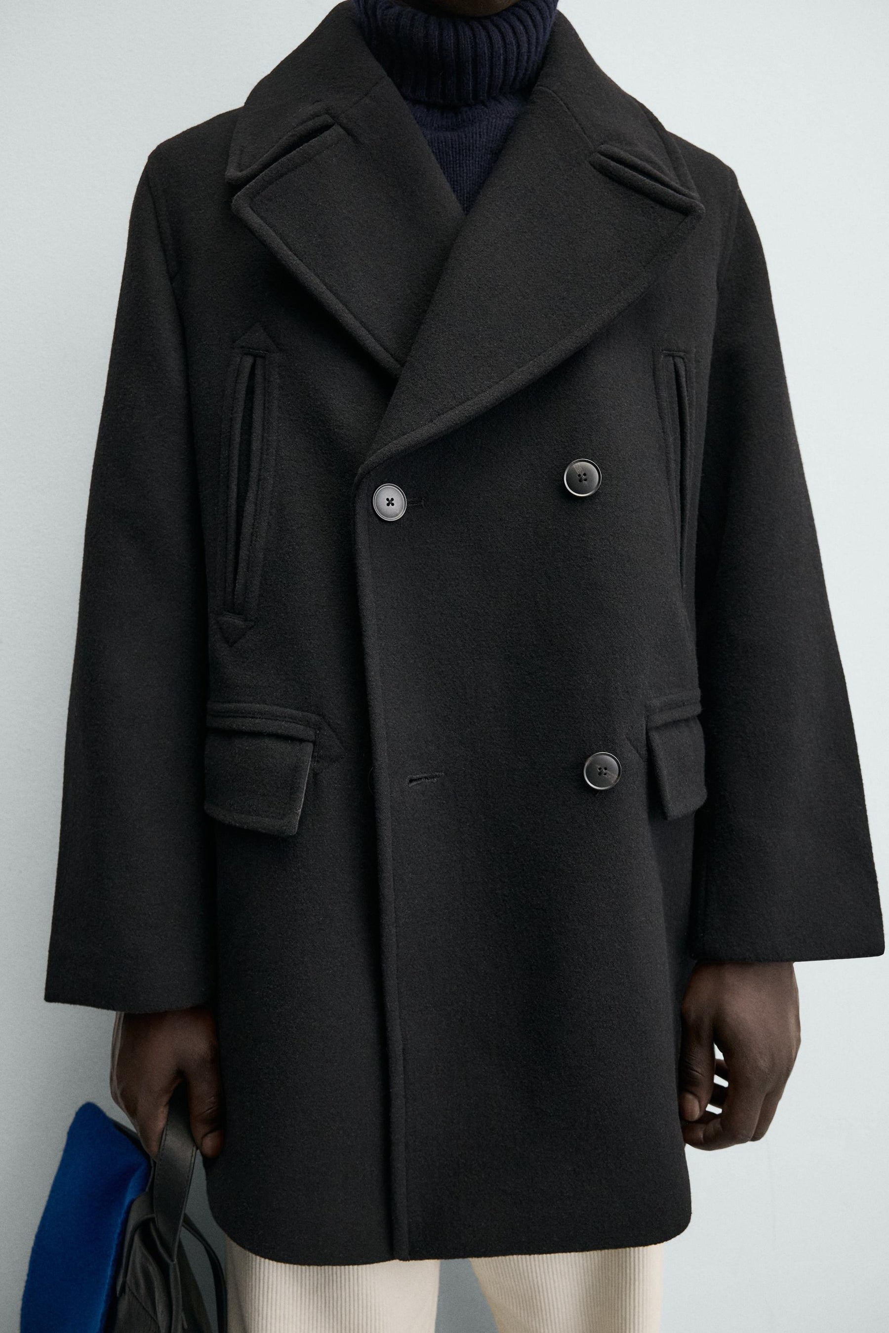 Zweireihige Jacke mit Taschen