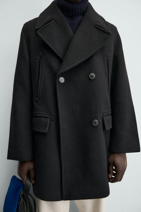 Zweireihige Jacke mit Taschen