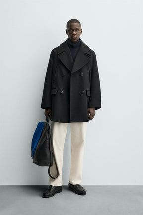 Zweireihige Jacke mit Taschen