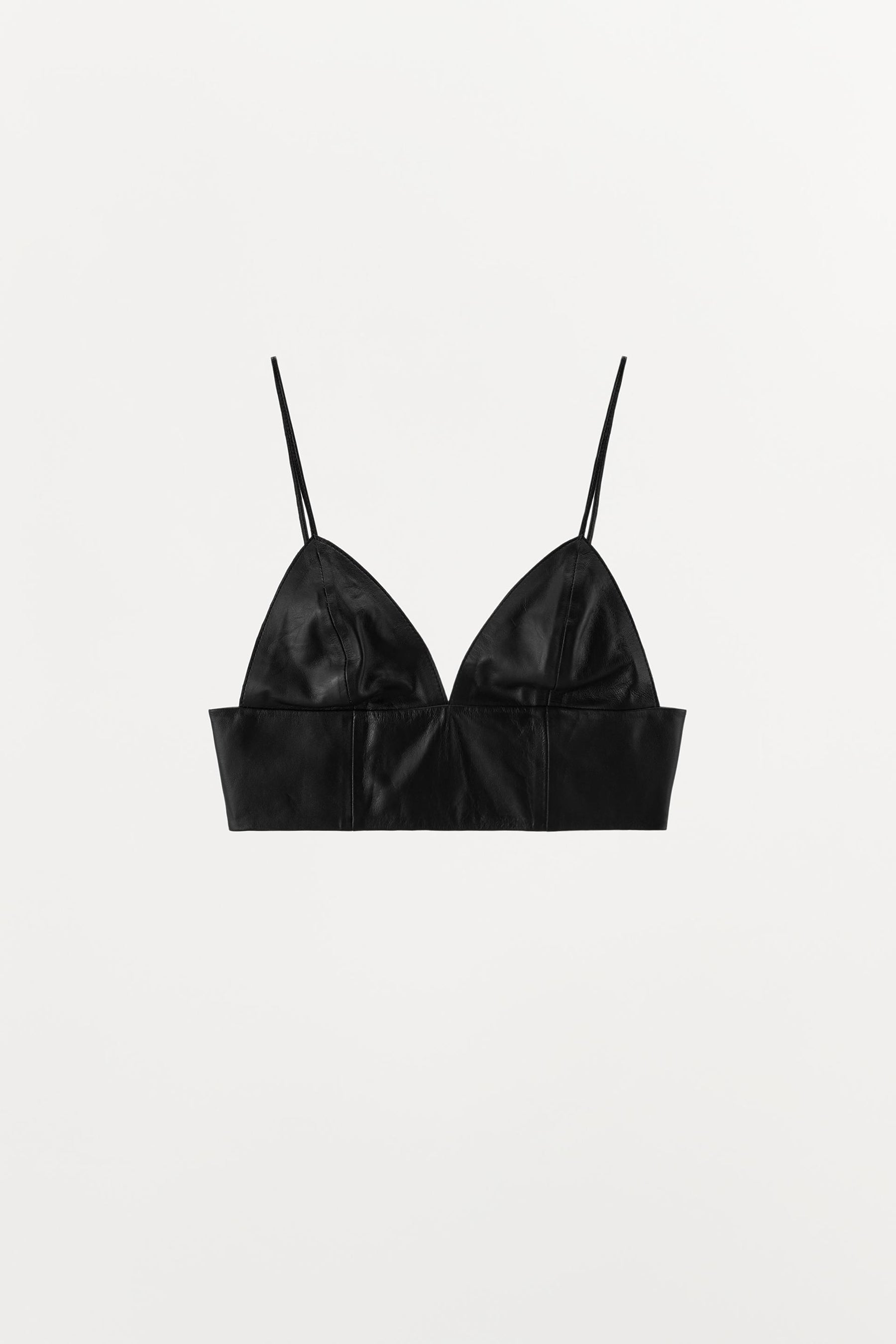 100% LEDER DREIECKIGES TOP