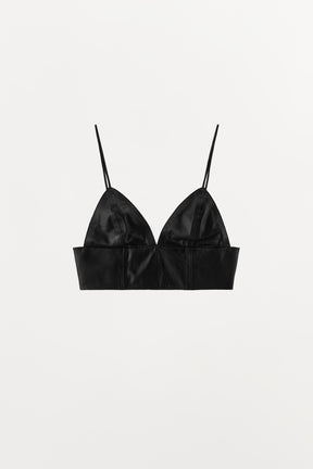 100% LEDER DREIECKIGES TOP