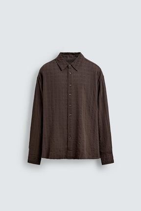 TEXTURED CHECK SHIRT - Image 6