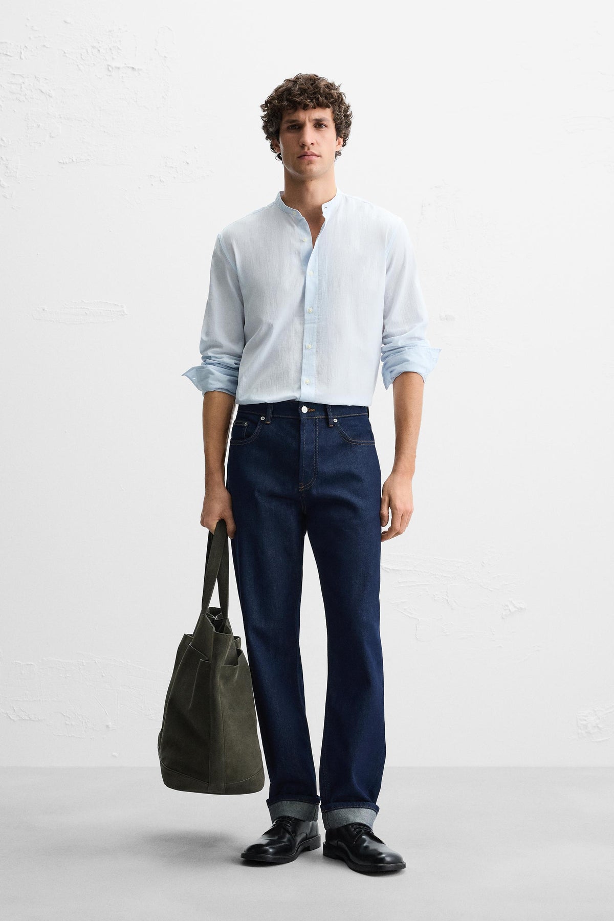 CREASED-EFFECT SHIRT - Image 1