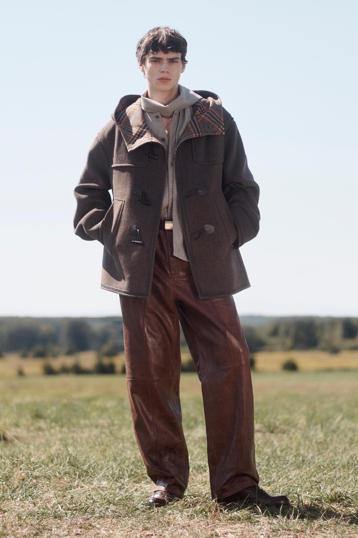 Wool Contrast Coat - Image 1