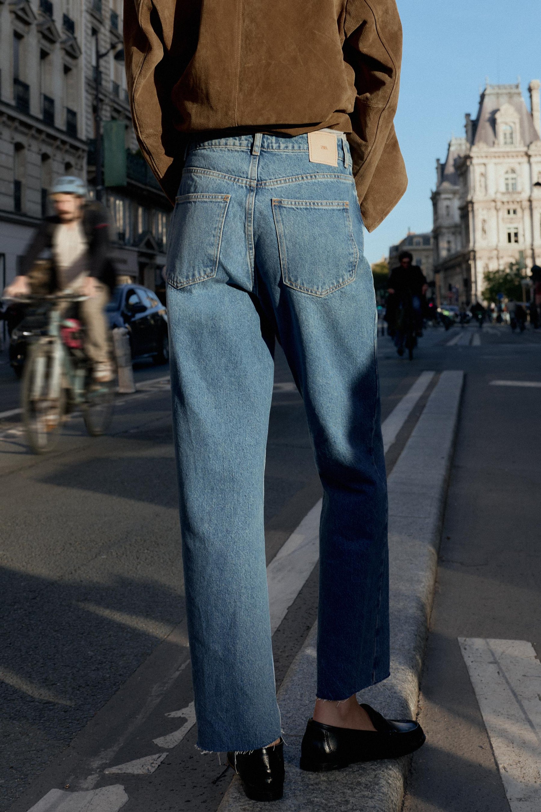 High-Rise Straight Jeans