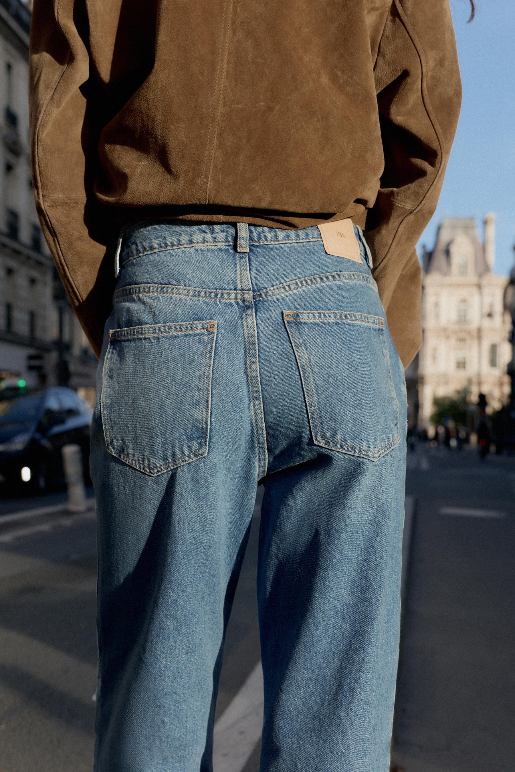 High-Rise Straight Jeans