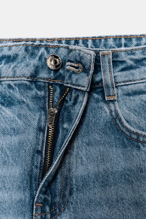 High-Rise Straight Jeans