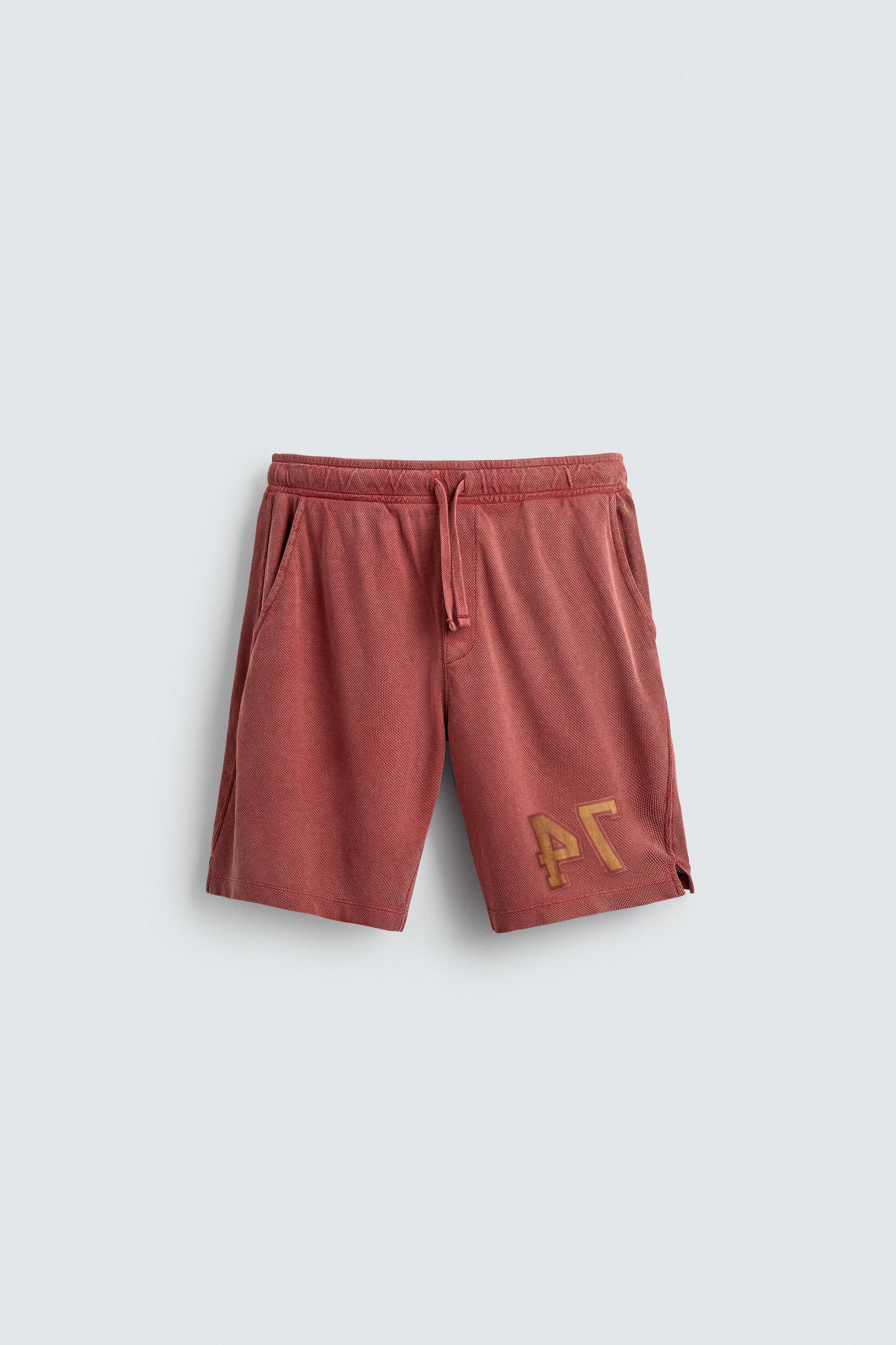 VARSITY OPEN-WEAVE TEXTURED BERMUDA SHORTS - Image 7