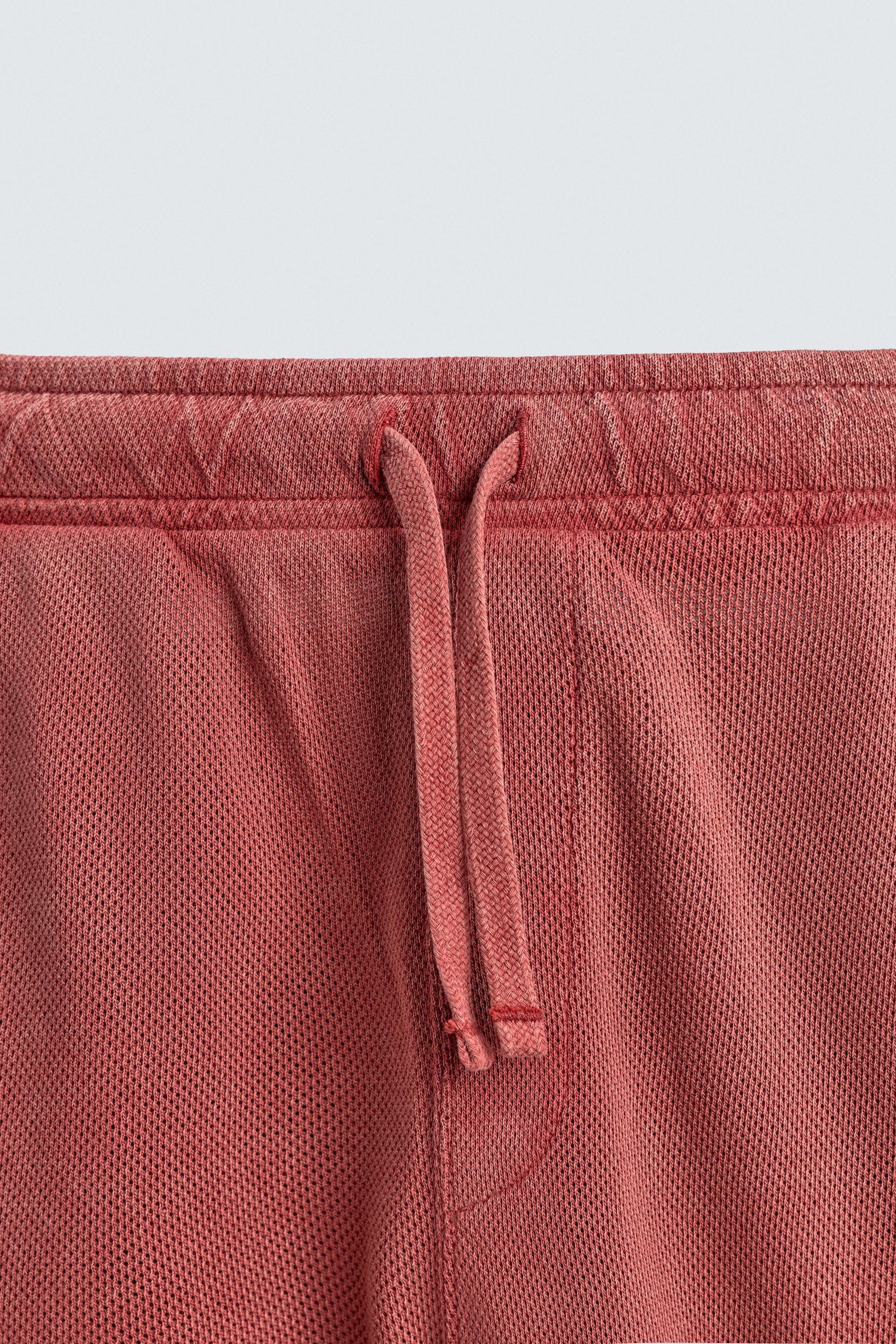 VARSITY OPEN-WEAVE TEXTURED BERMUDA SHORTS - Image 9
