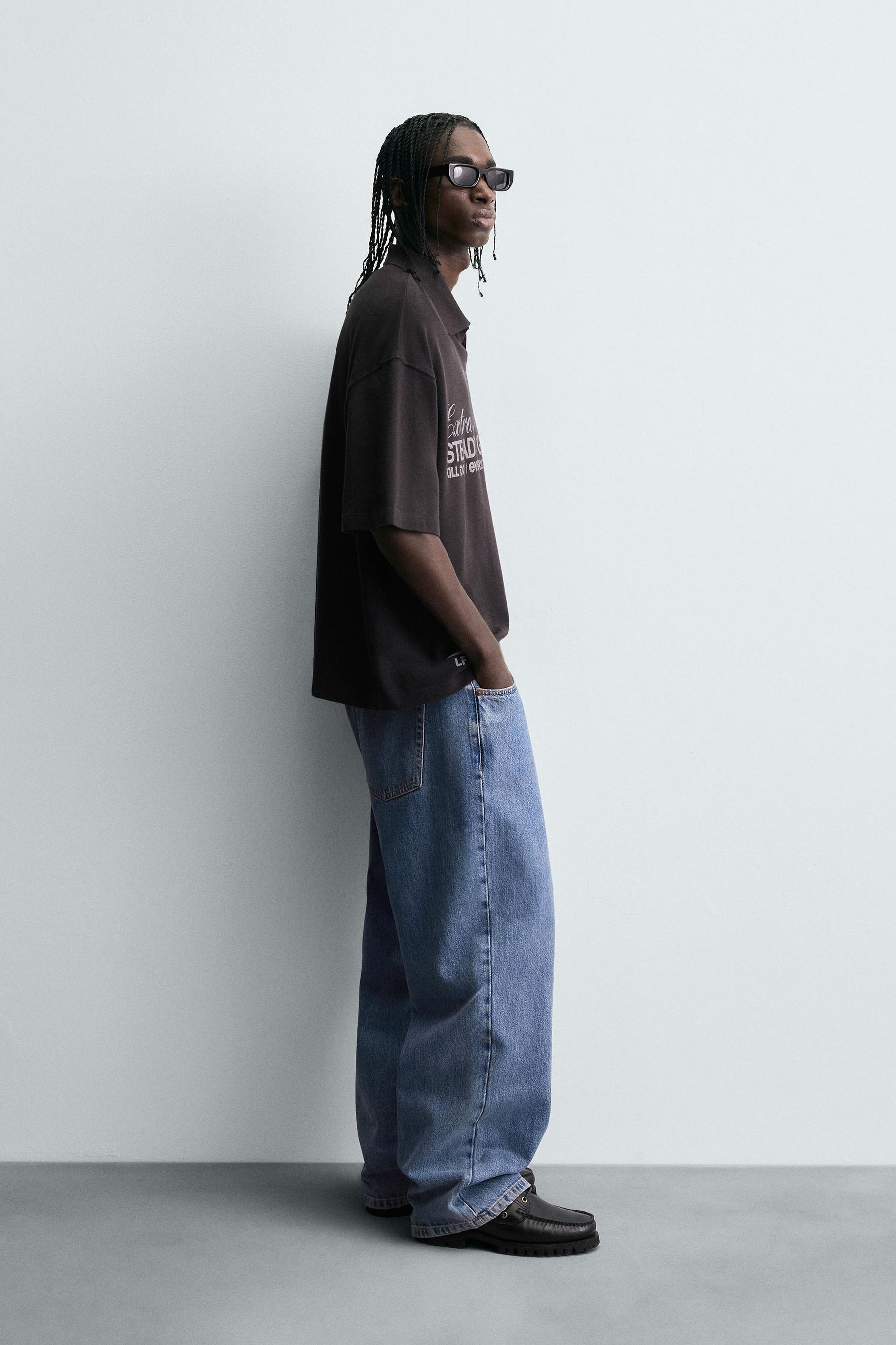 Gewaschenes Grafik-Polo