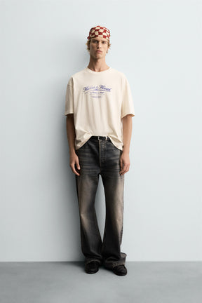 WASHED PRINT T-SHIRT - Image 1