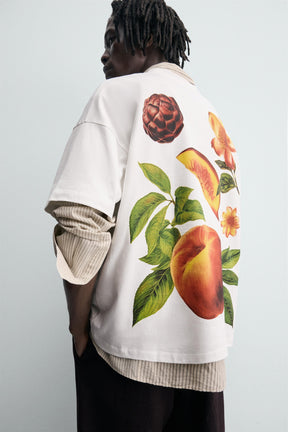 PEACH PRINT T-SHIRT - Image 7