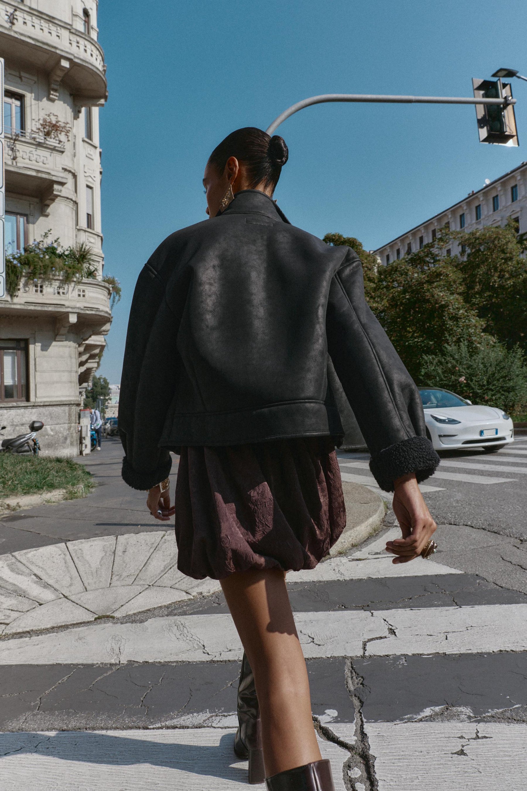 DOUBLE-FACED FAUX SUEDE JACKET - Image 2