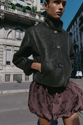 DOUBLE-FACED FAUX SUEDE JACKET - Image 5