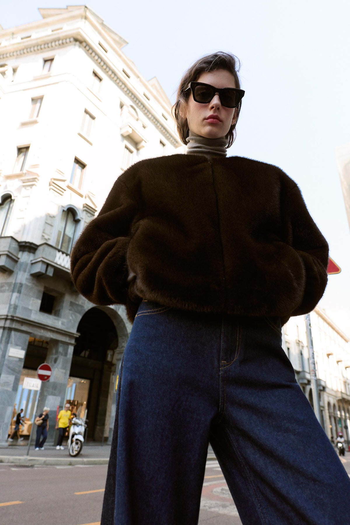 BOMBER AUS KUNSTPELZ