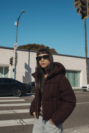 CABLE KNIT HOODED ANORAK - Image 6