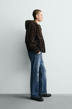 Cordjacke mit Knebelverschluss