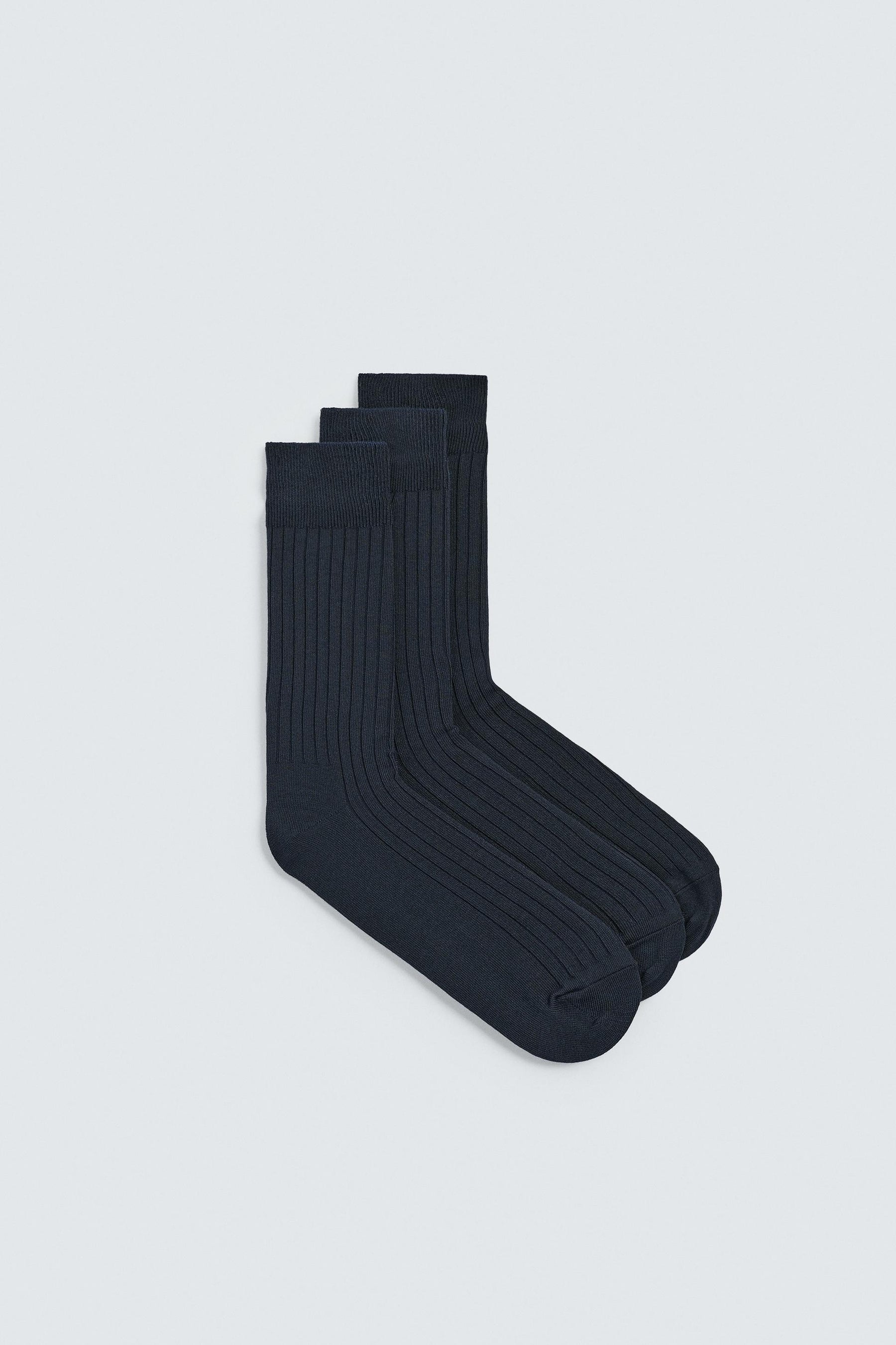 Gerippte Knöchelsocken