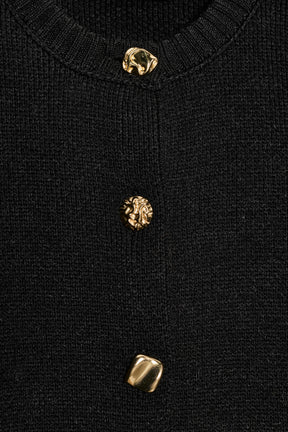 Strickjacke mit Schulter