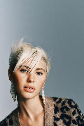 Cardigan mit Tierjacquardmuster