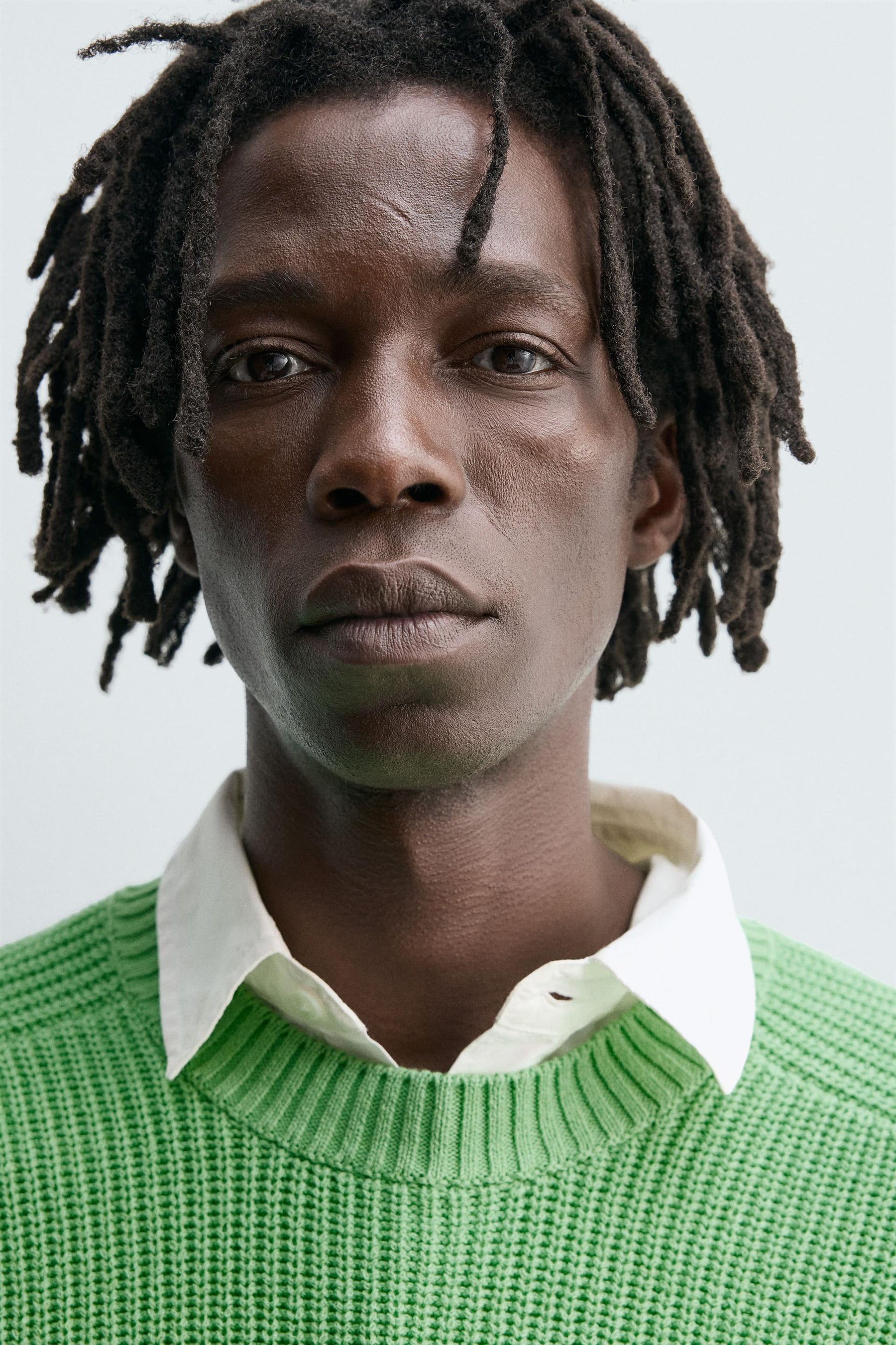 TEXTURED COTTON BLEND JUMPER - Image 5