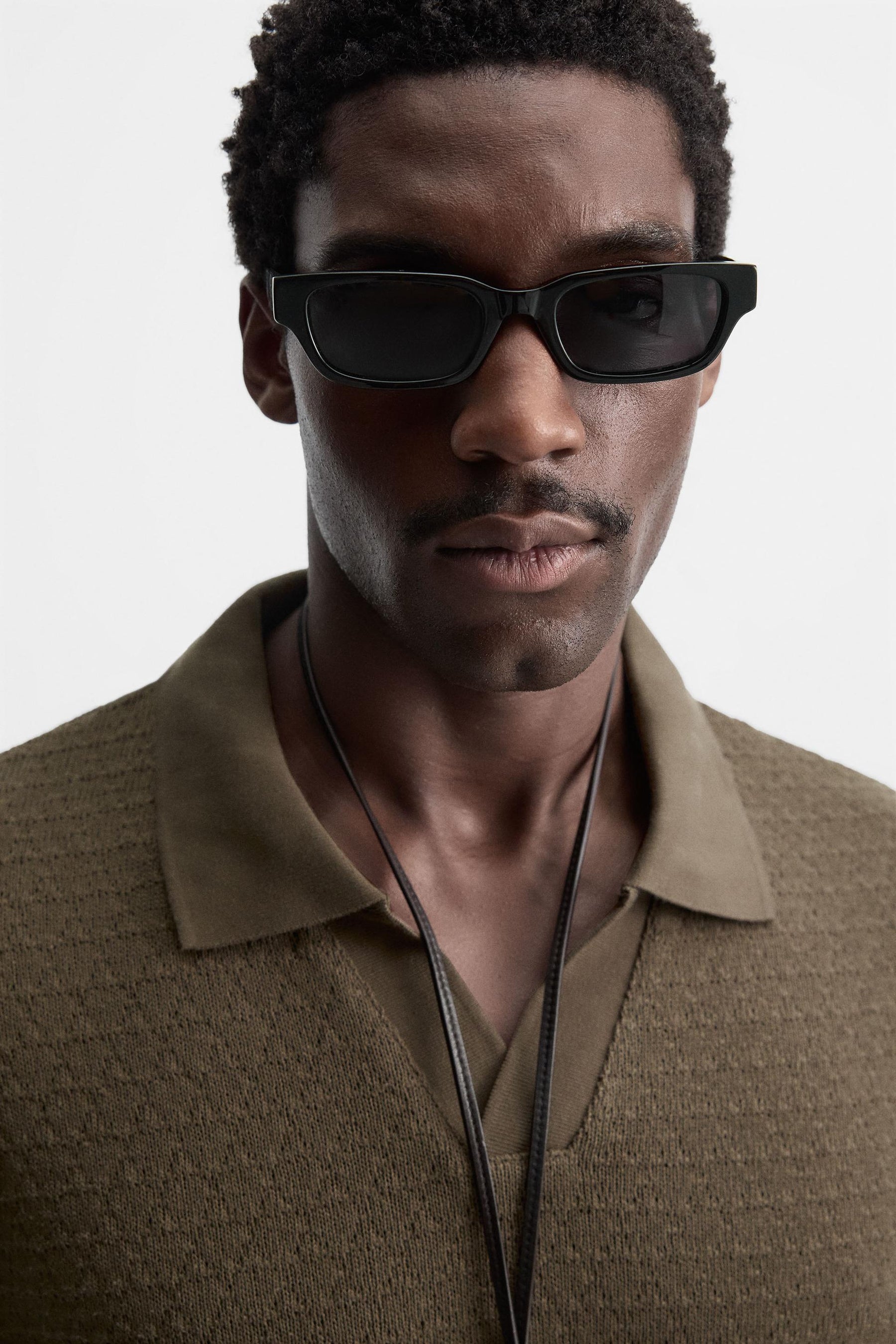 Geometrisches Jacquard-Polo