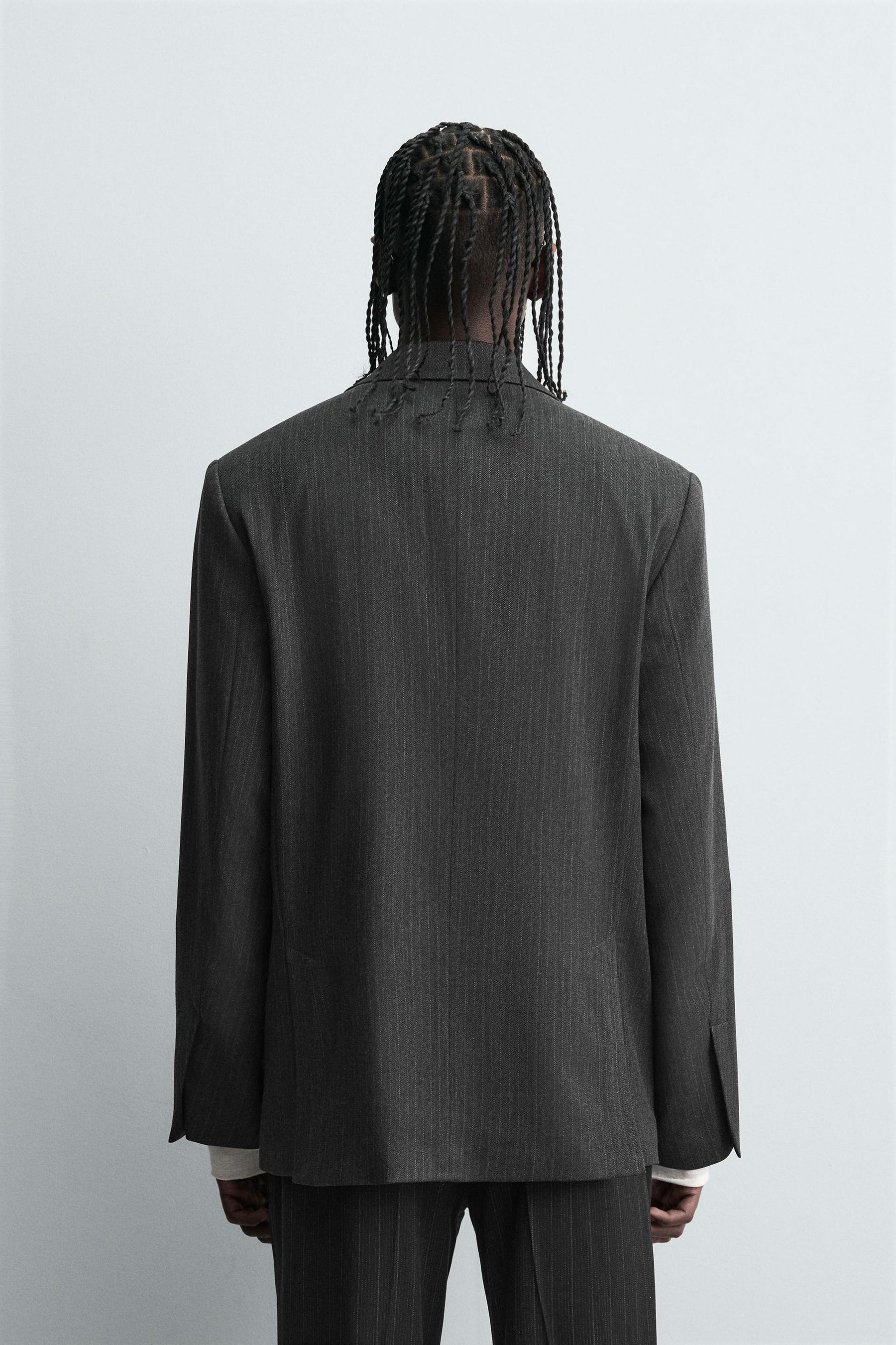 STRIPED DOUBLE-BREASTED BLAZER - Image 3