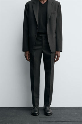 WOOL SUIT TROUSERS - Image 2